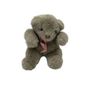 Vintage 1987 Heartline Teddy Bear Stuffed plush tan bear‎ 10"
